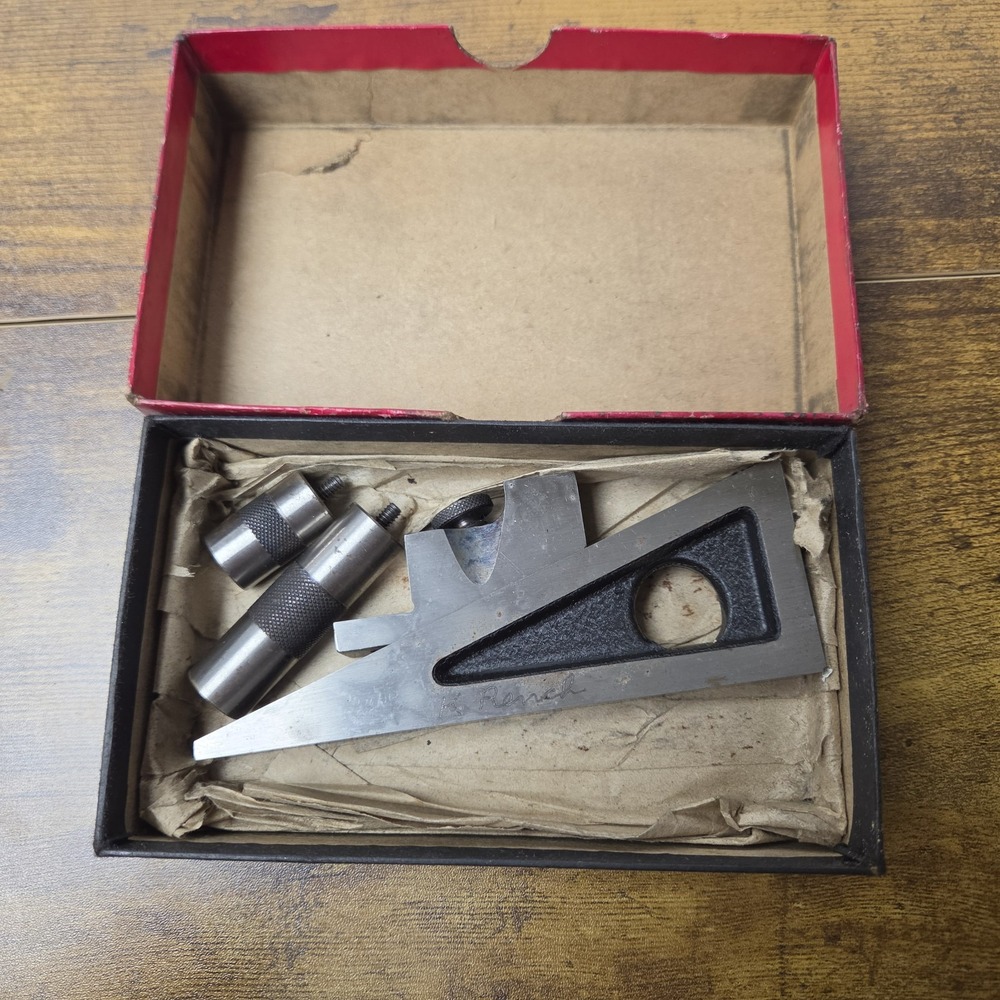 Vintage Starrett No. 246 Planer & Shaper Gage w/(2) Extensions Machinist Tool